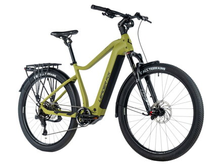 Elektro bicykel Leader Fox Bend zelený olive 2024