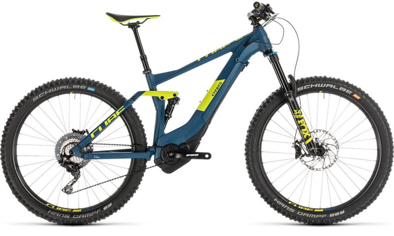 Elektro bicykel Cube Stereo Hybrid 140 SL blue 2019